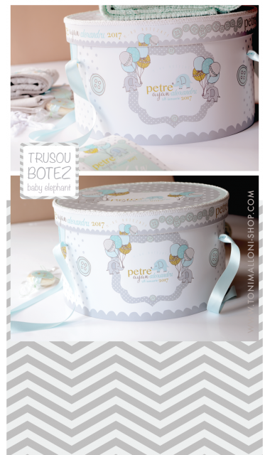 Trusou botez cu elefantei si baloane de aer cald, Grey Baby Elephant  4